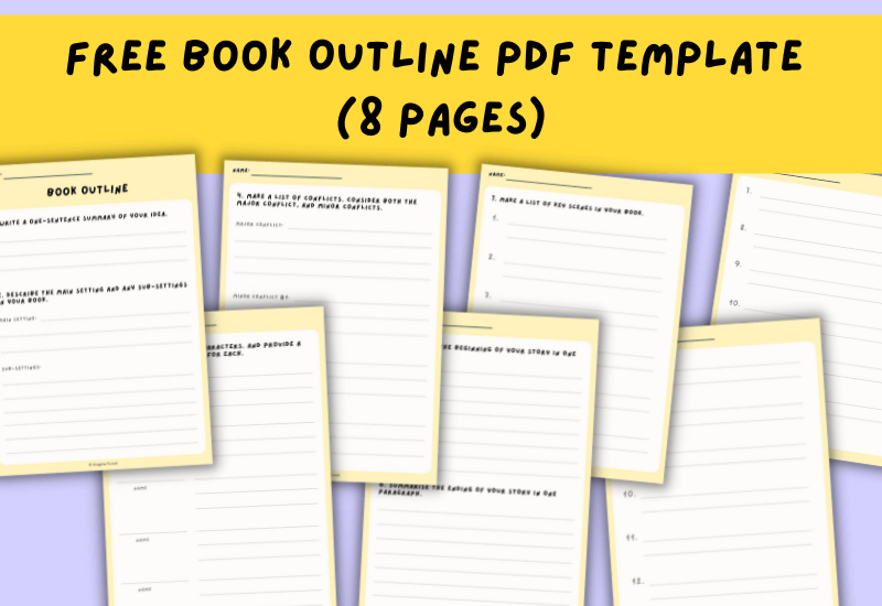 book outline template pdf free